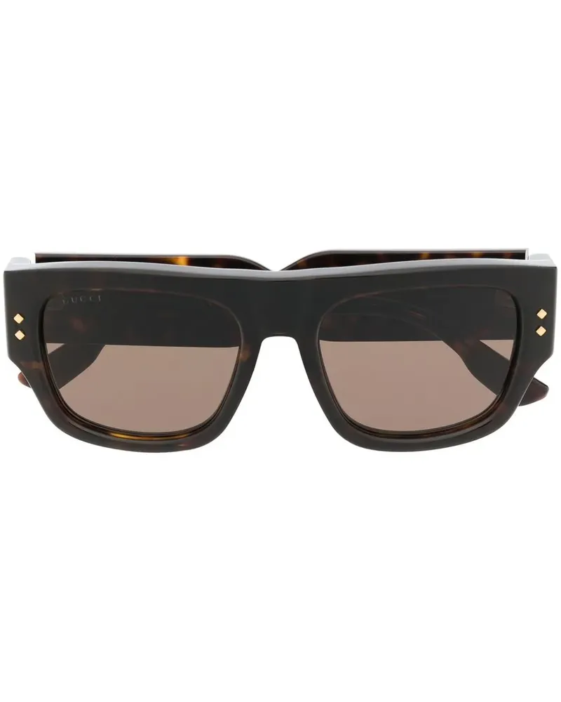 Gucci Eckige GG1262S Sonnenbrille - Braun Braun
