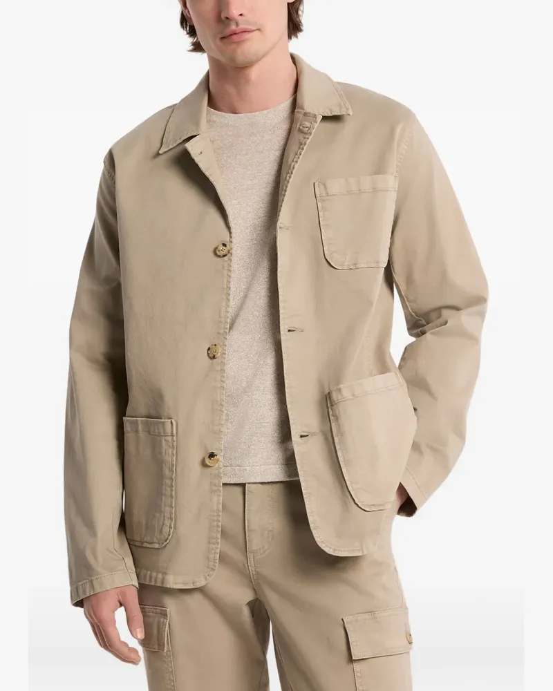 Michael Kors Chore jacket in stretch cotton twill - Nude Nude