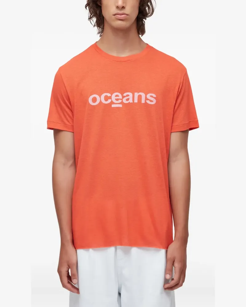 Osklen T-Shirt mit rundem Ausschnitt - Orange Orange