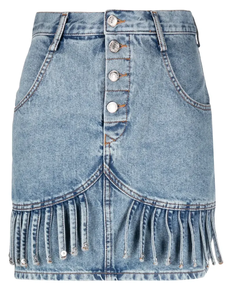 Moschino Rock mit Fransen - Blau Blau