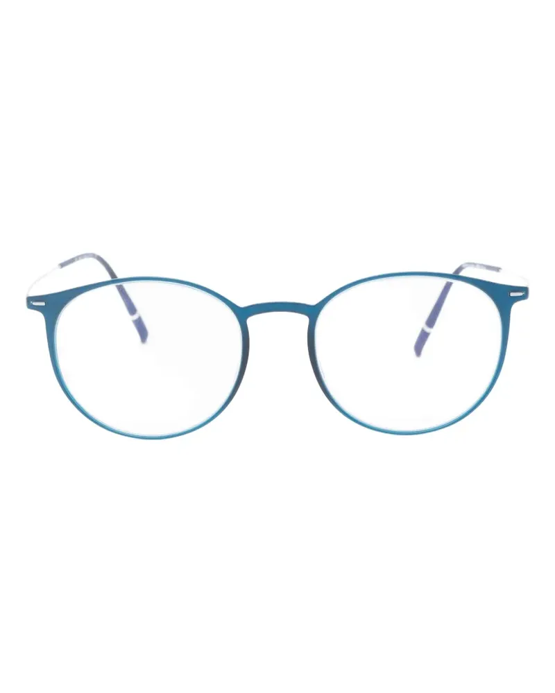 Silhouette round-frame glasses - Blau Blau