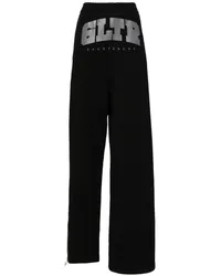 Jean Paul Gaultier x Shayne Oliver Hose mit Logo-Print Schwarz