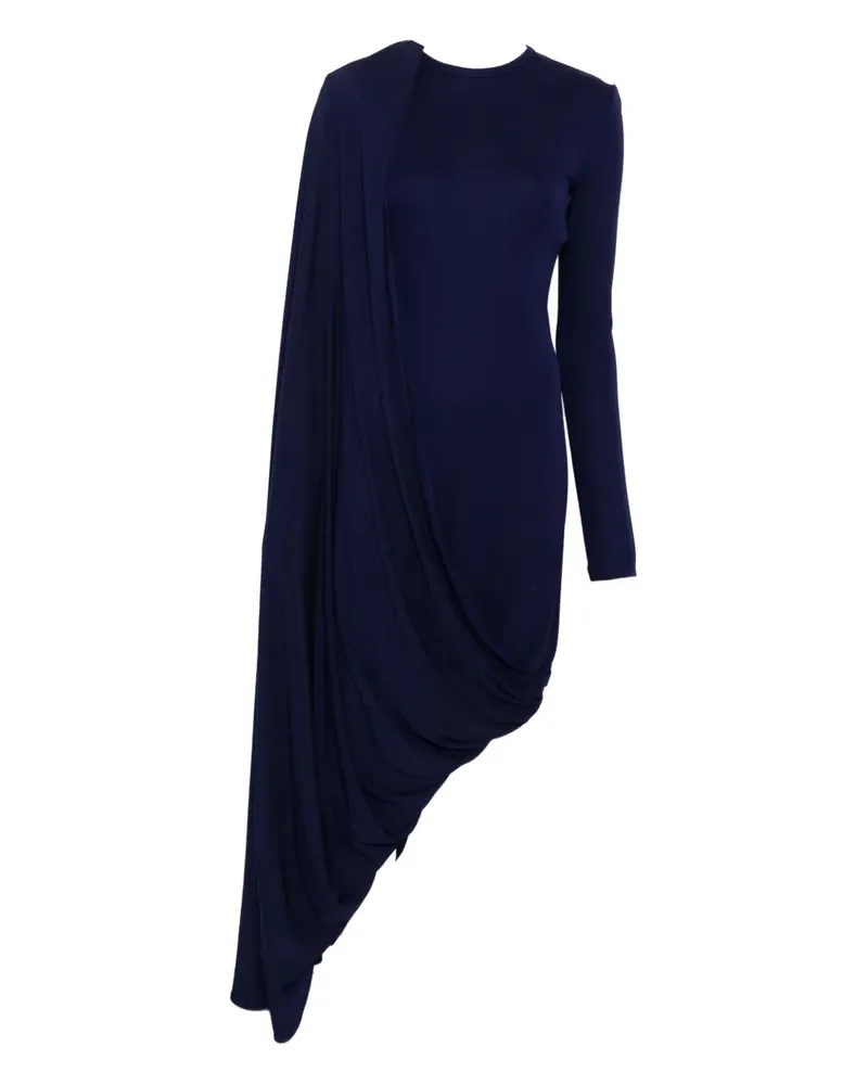 SPORTMAX Drapiertes Kleid im asymmetrischen Look - Blau Blau