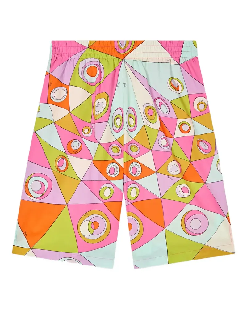 Emilio Pucci Popeline-Shorts mit Occhi-Print - Rosa Rosa