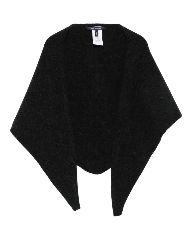 Sofie D'Hoore Fein gestrickter Schal - Schwarz Schwarz