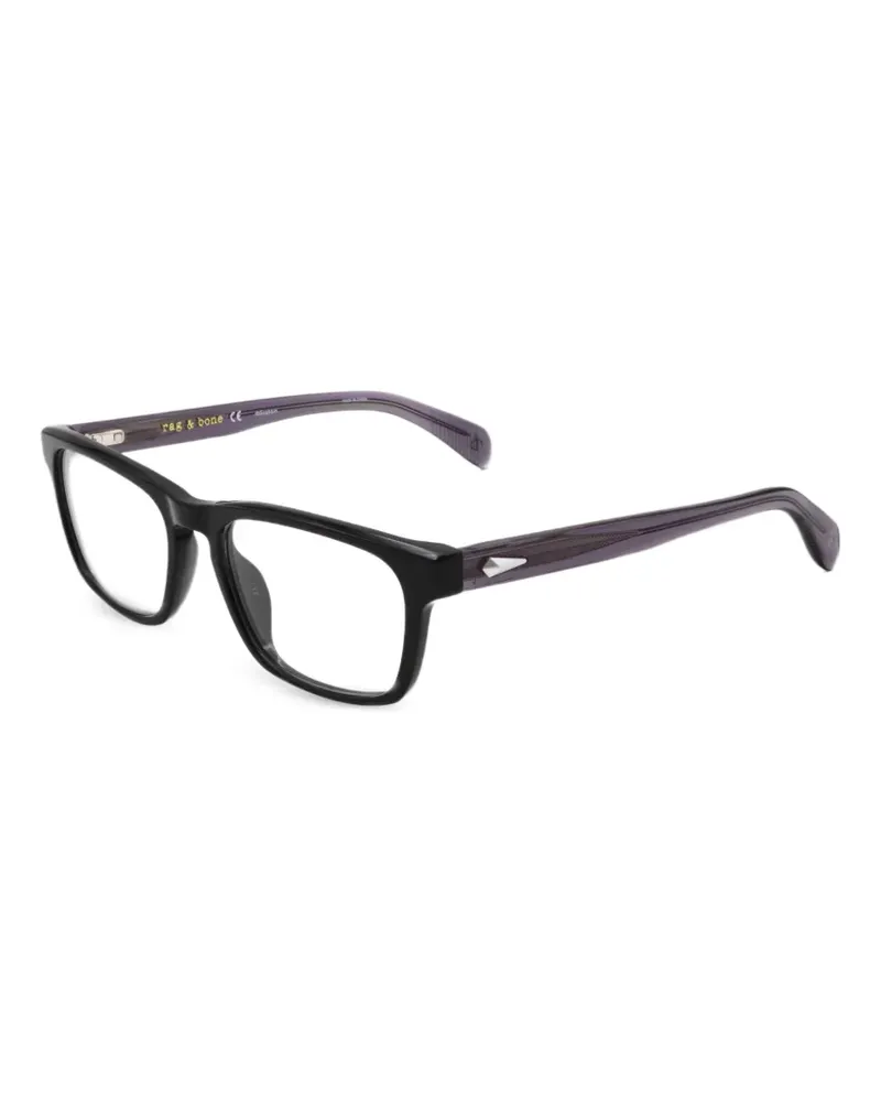 Rag & Bone Brille mit eckigem Gestell - Schwarz Schwarz