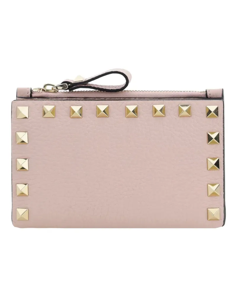 Valentino Garavani Rockstud leather wallet - Rosa Rosa