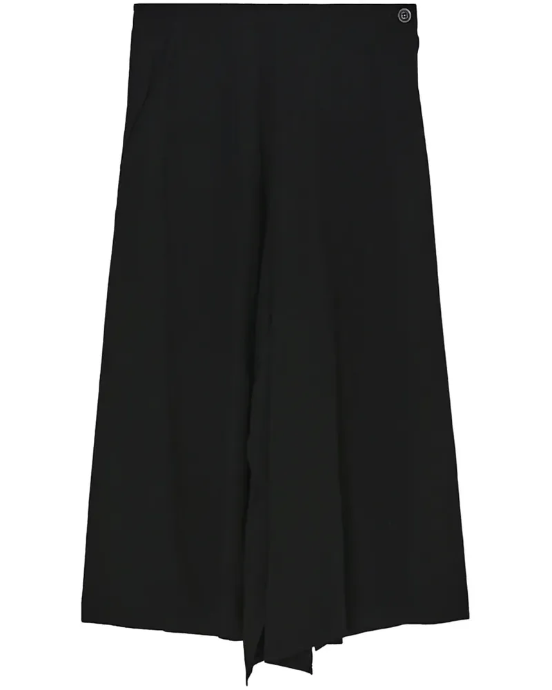 Yohji Yamamoto Asymmetrischer Taillenrock - BLACK Black