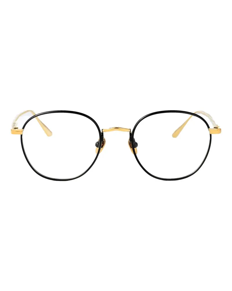 Linda Farrow Runde Jules Brille - Schwarz Schwarz