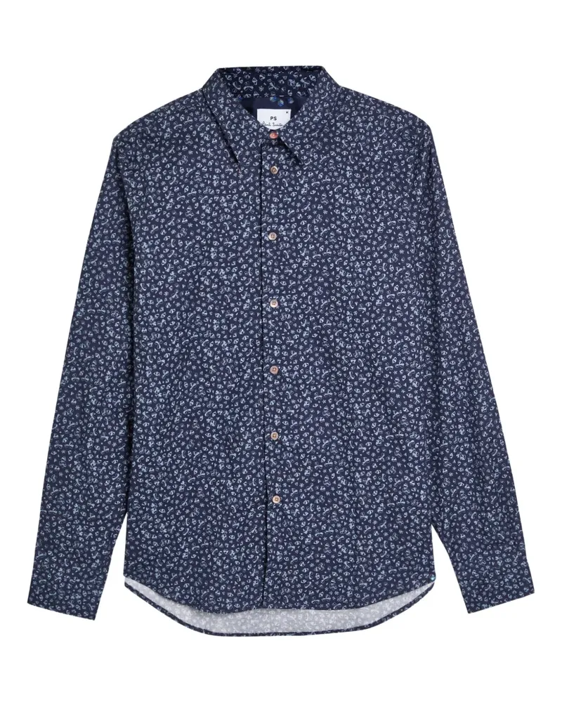 Paul Smith Oxalis Hemd mit Blumen-Print - Blau Blau