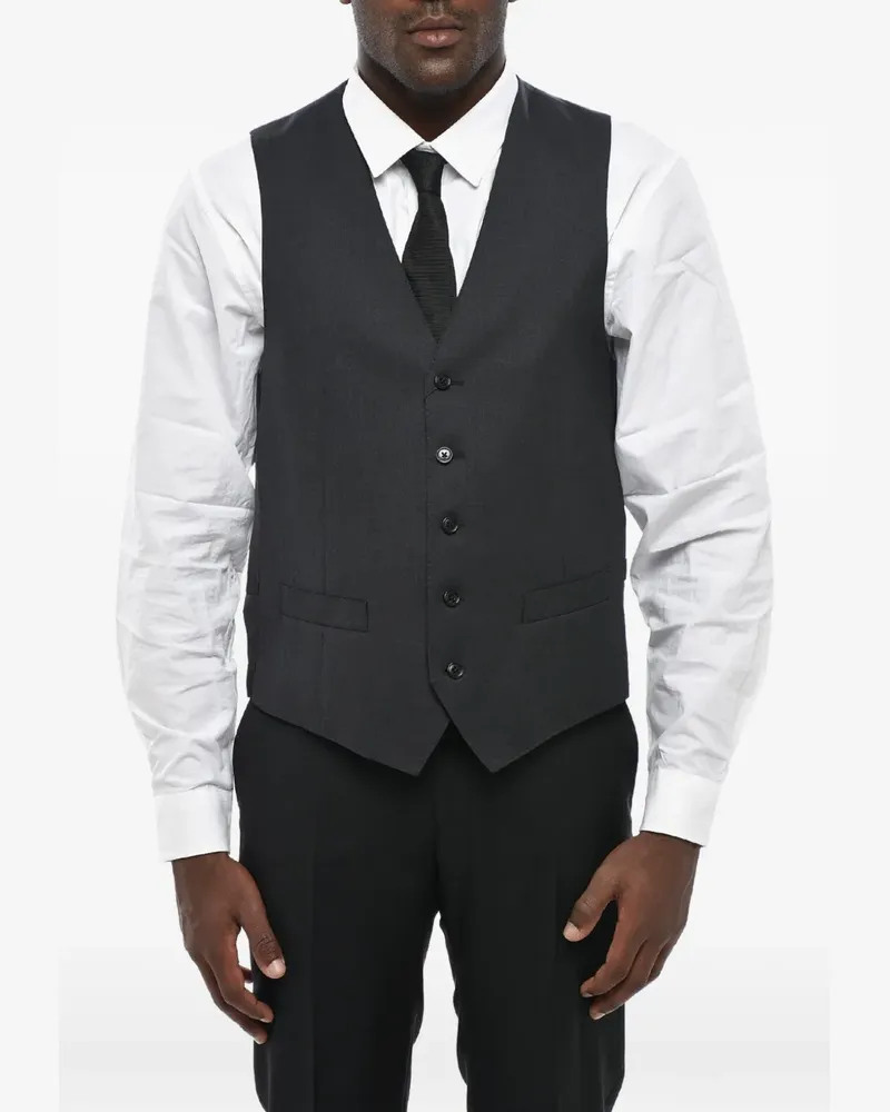 Corneliani virgin wool waistcoat - Grau Grau