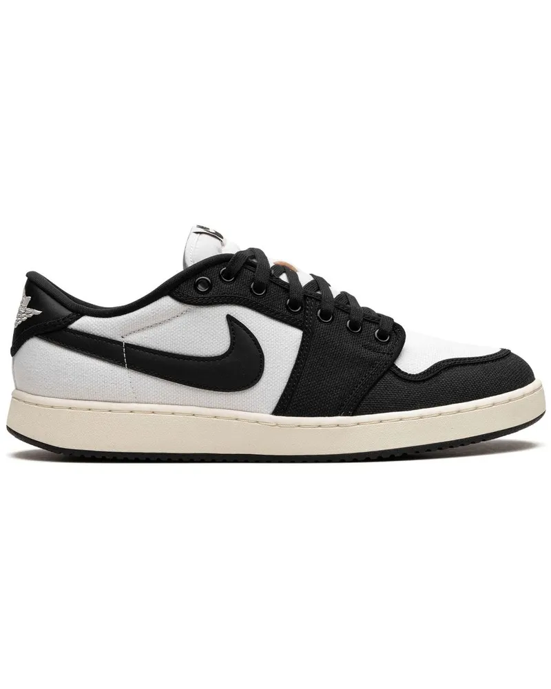Jordan Air  1 KO Low Black / White Sneakers - Weiß Weiß