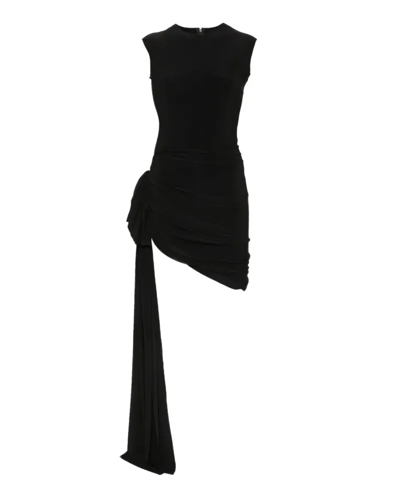 Norma Kamali Drapiertes Minikleid - Schwarz Schwarz