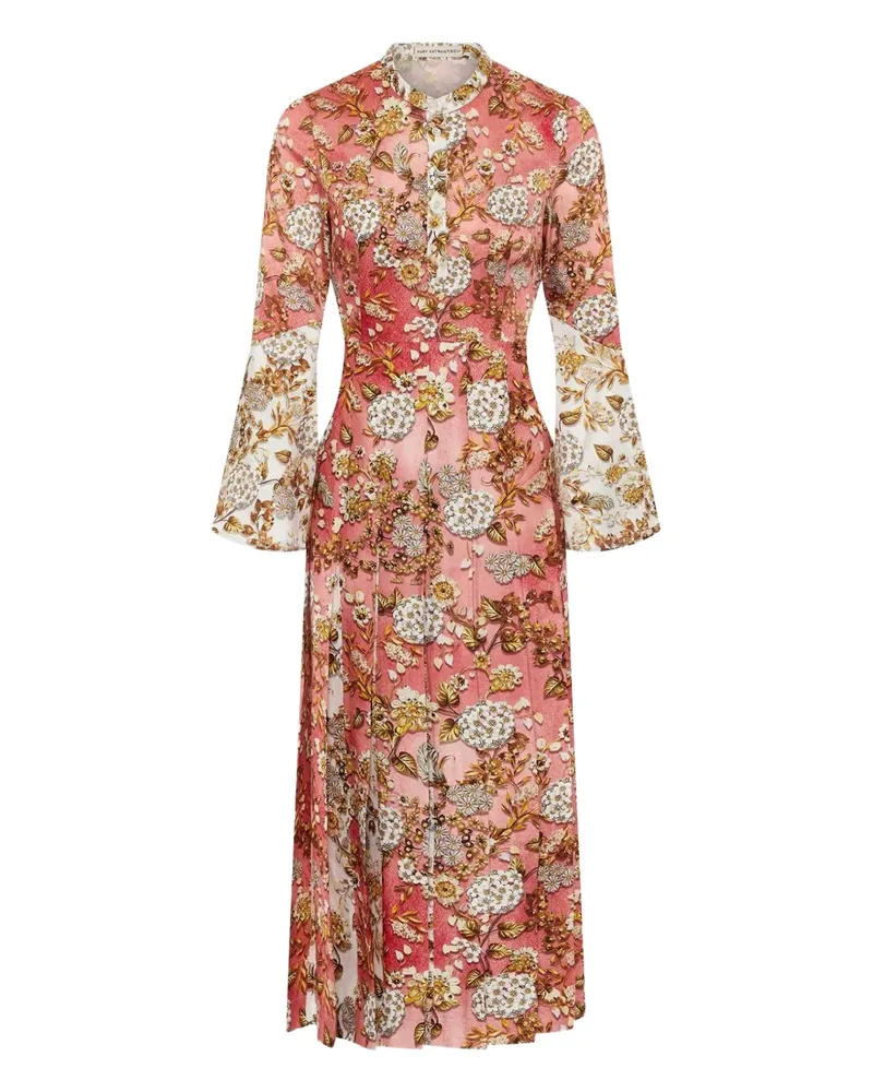 Mary Katrantzou floral-print pleated dress - Rosa Rosa