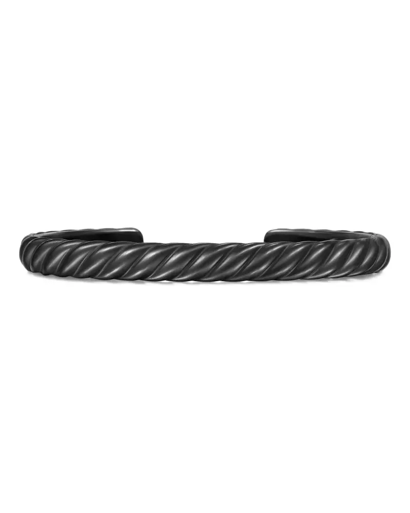 David Yurman Sculpted Cable Armspange 7mm - Schwarz Schwarz