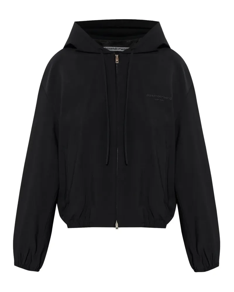Alexander Wang zip-up hoodie - Schwarz Schwarz