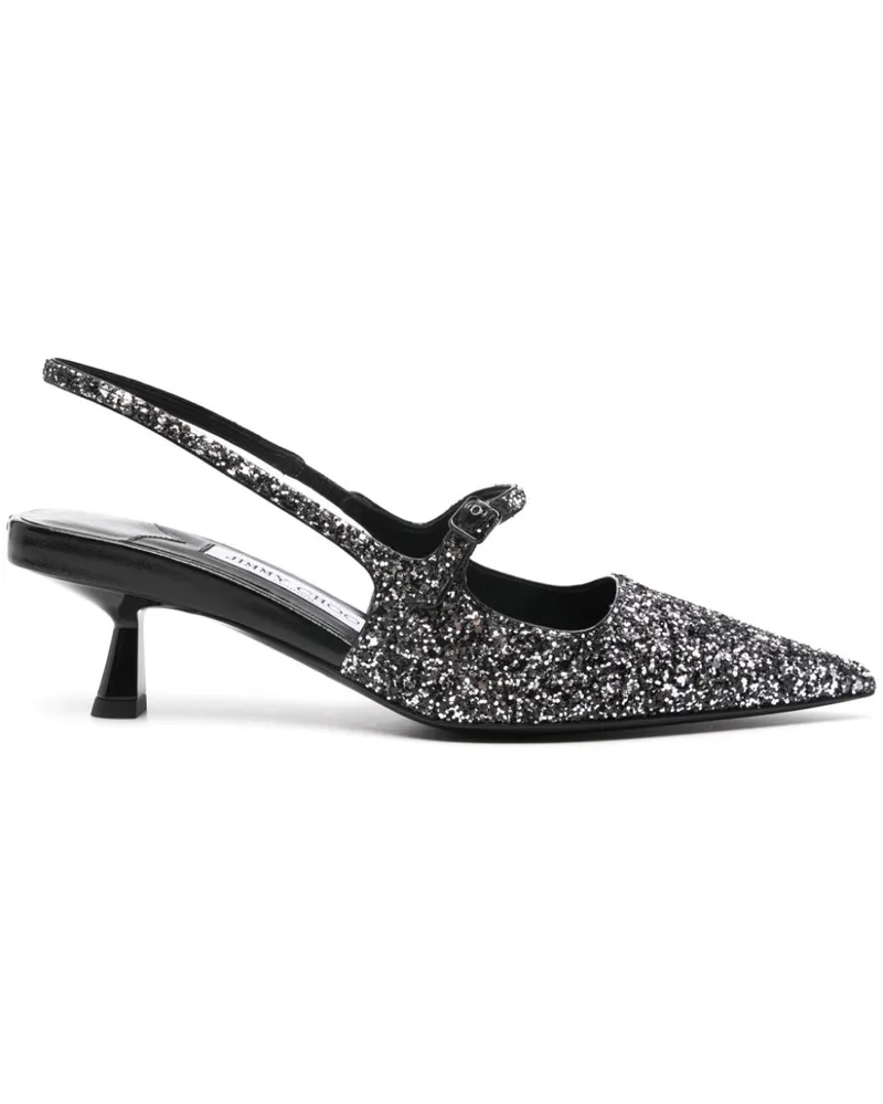 Jimmy Choo Didi Pumps aus Lackleder 45mm - Silber Silber
