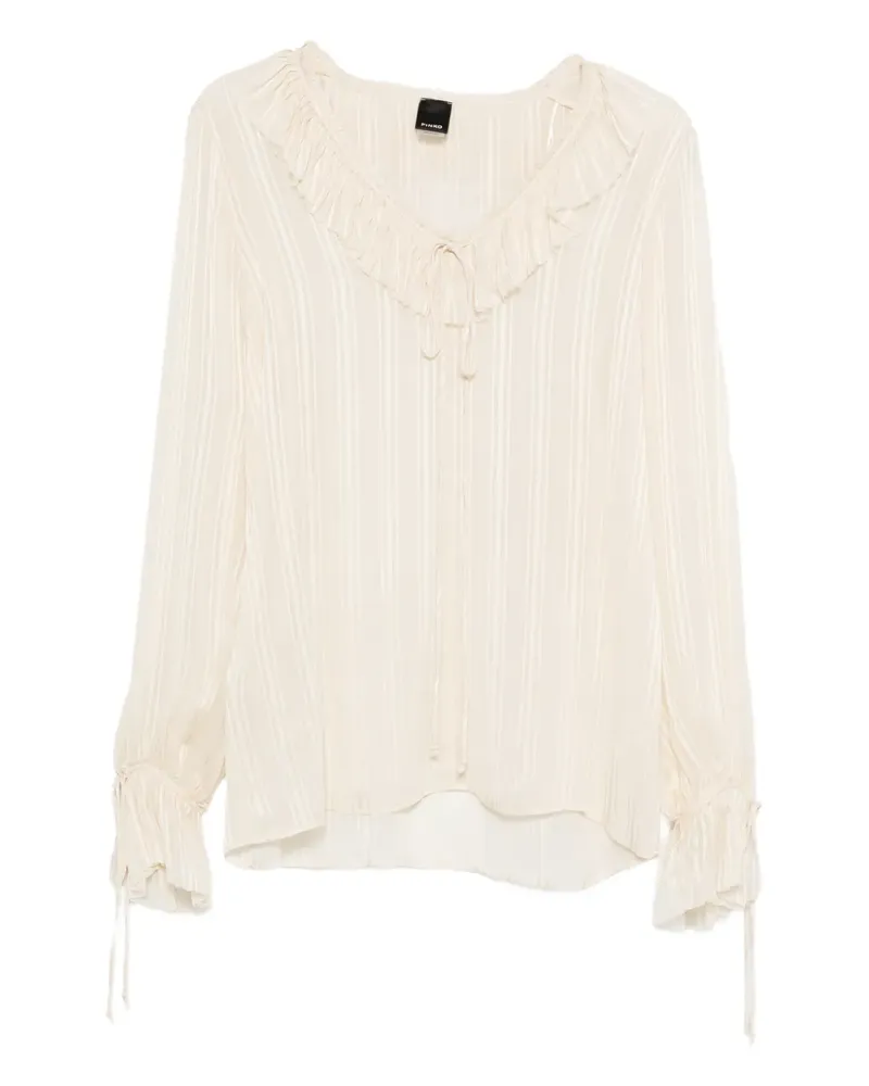 Pinko Biddy ruffled blouse - Nude Nude