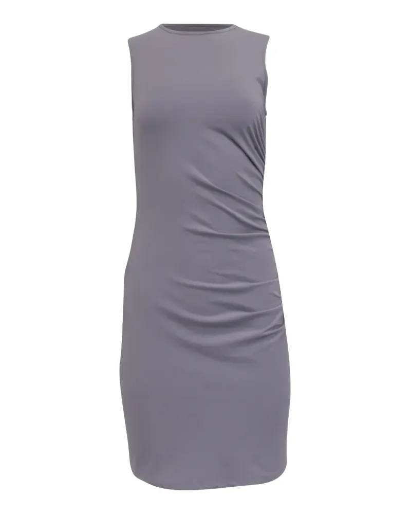 Theory Gerafftes Minikleid - Grau Grau