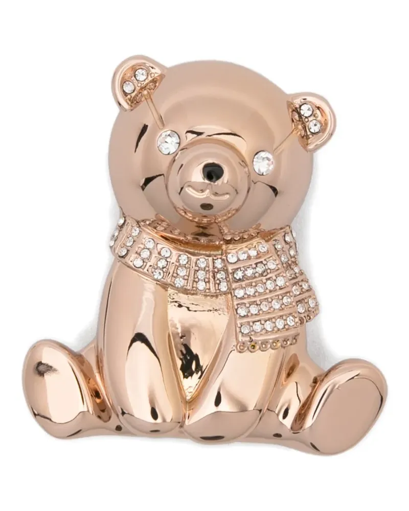Max Mara Teddy crystal-embellished brooch - Rosa Rosa