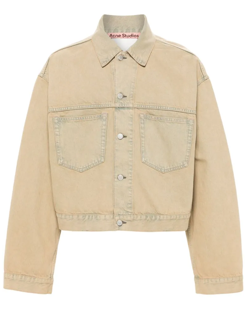 Acne Studios Jeansjacke mit aufgesetzten Taschen - Nude Nude