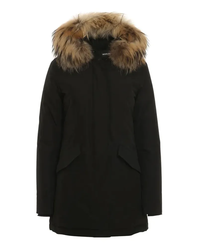 Woolrich Mantel mit Kapuze - Schwarz Schwarz