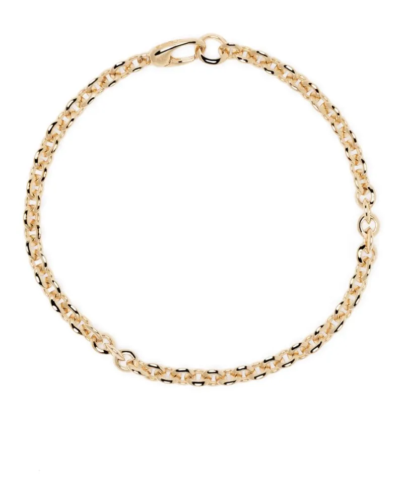 Lizzie Mandler 18kt Gelbgoldarmband mit Kettendetail Gold