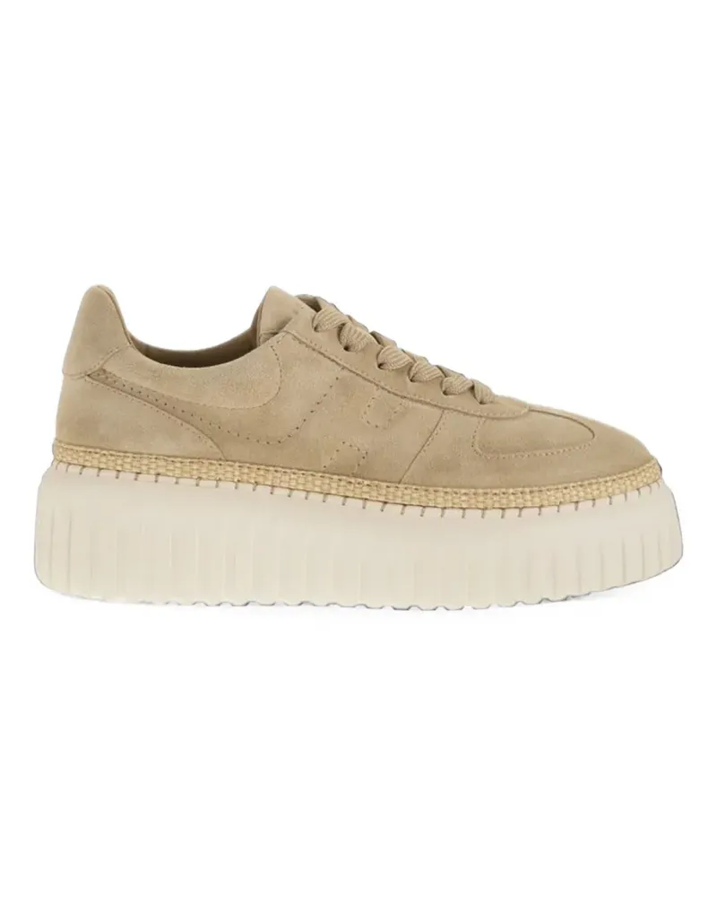 Hogan H-Stripes Sneakers - Nude Nude