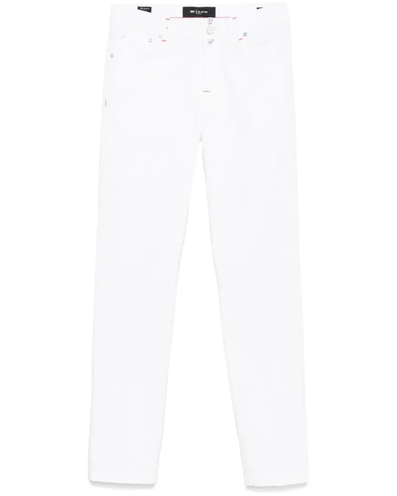 Kiton Klassische Hose - Weiß Weiß