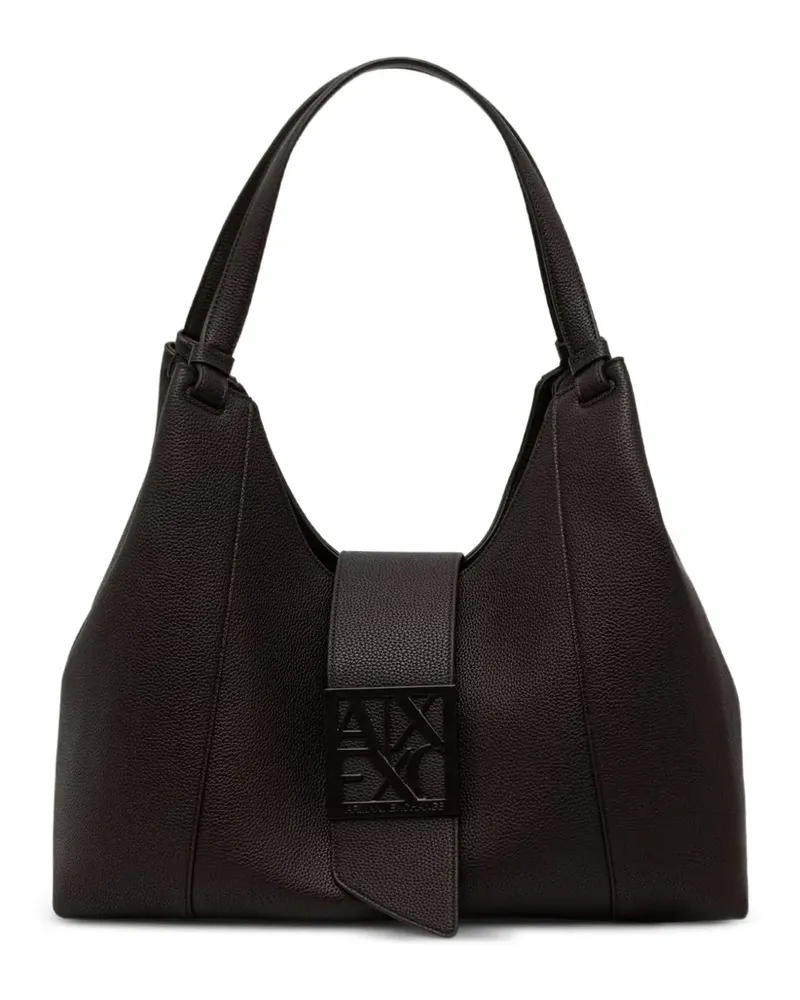 Armani Exchange Tote Bag mit gekörntem Effekt - Braun Braun