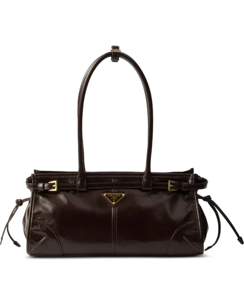 Prada Bonnie medium leather handbag - Braun Braun