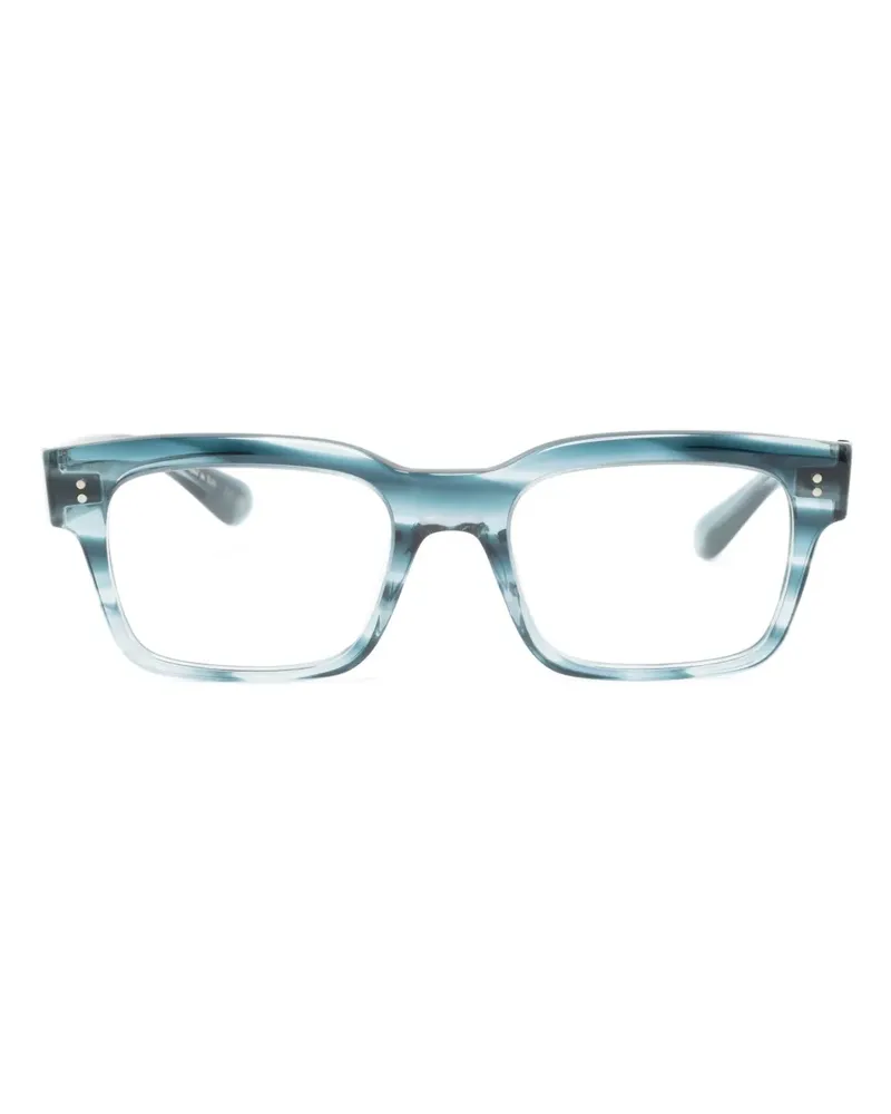 Oliver Peoples Hollins Brille mit eckigem Gestell - Blau Blau