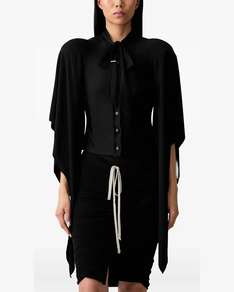 VETEMENTS Bluse mit Cape-Ärmeln - Schwarz Schwarz