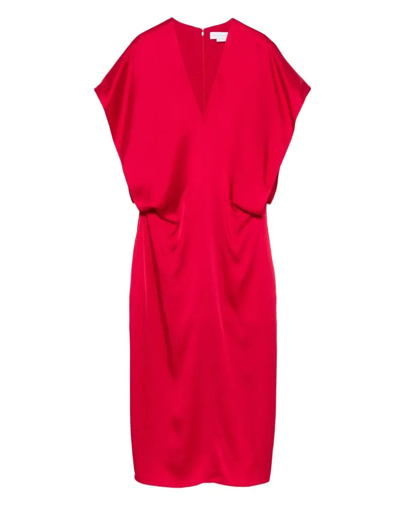 Stella McCartney Midikleid aus Satin - Rot Rot