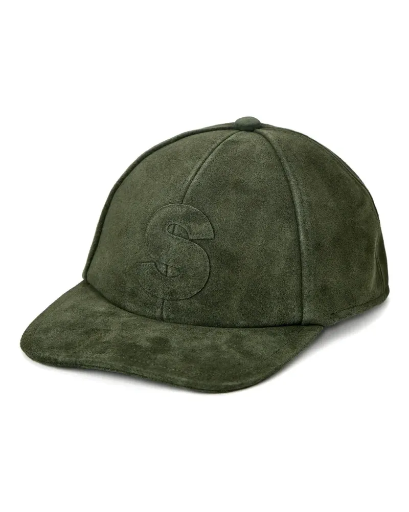Sacai suede initial baseball hat - Grün Grün