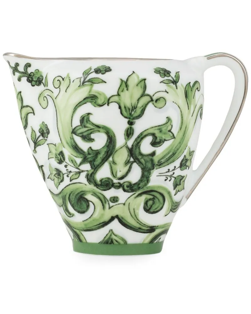 Dolce & Gabbana Creamer mit Maiolica-Print - Weiß Weiß