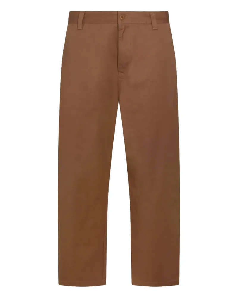 Carhartt WIP Hose mit Logo-Patch - Braun Braun