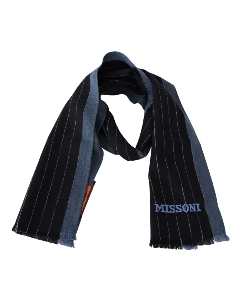 Missoni Schal mit Nadelstreifen - Schwarz Schwarz