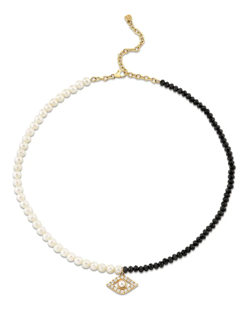 Sydney Evan Halskette mit Evil Eye-Perle - Gold Gold