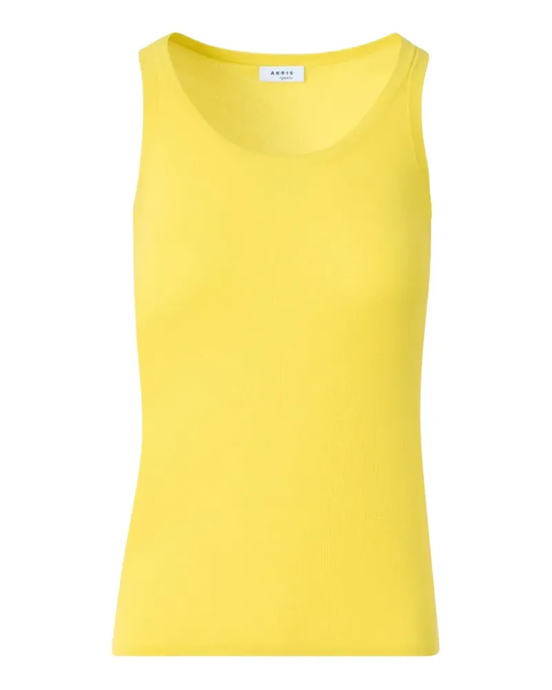 Akris Top mit U-Ausschnitt - Gelb Gelb