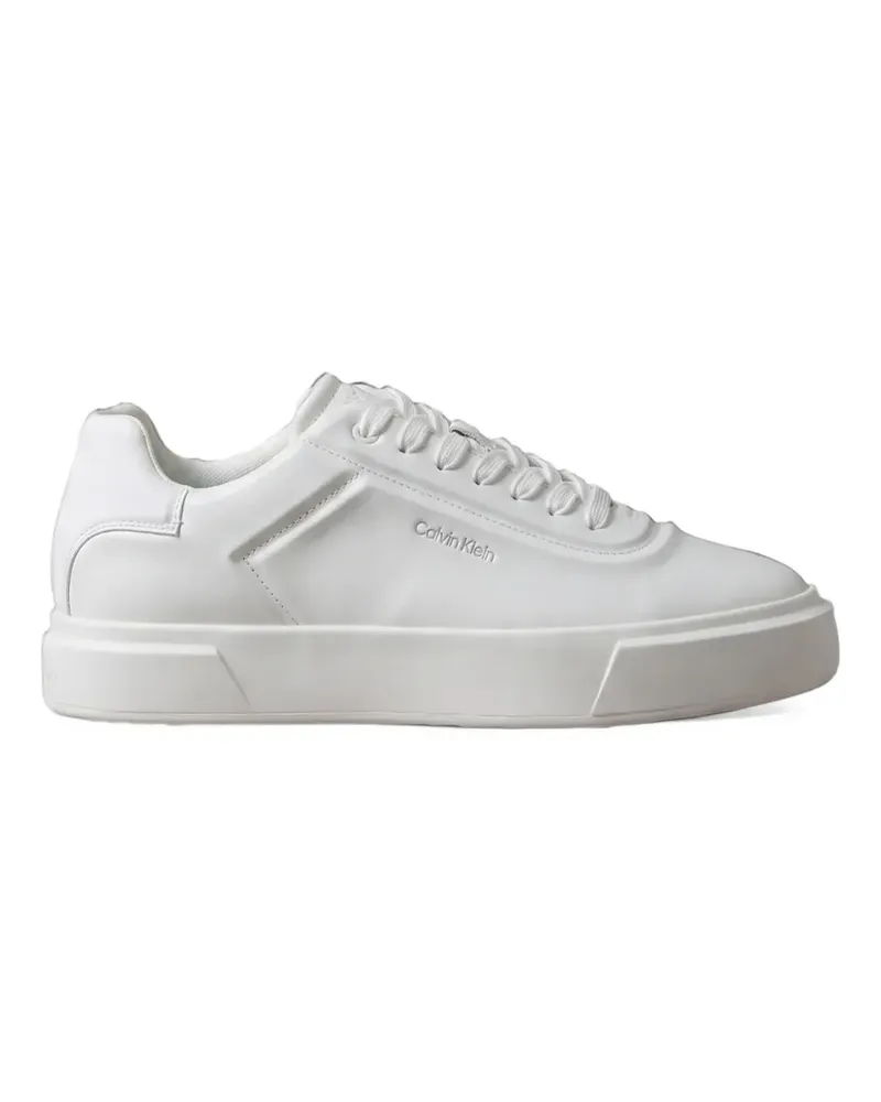 Calvin Klein Signature Sneakers mit Logo-Print - Weiß Weiß