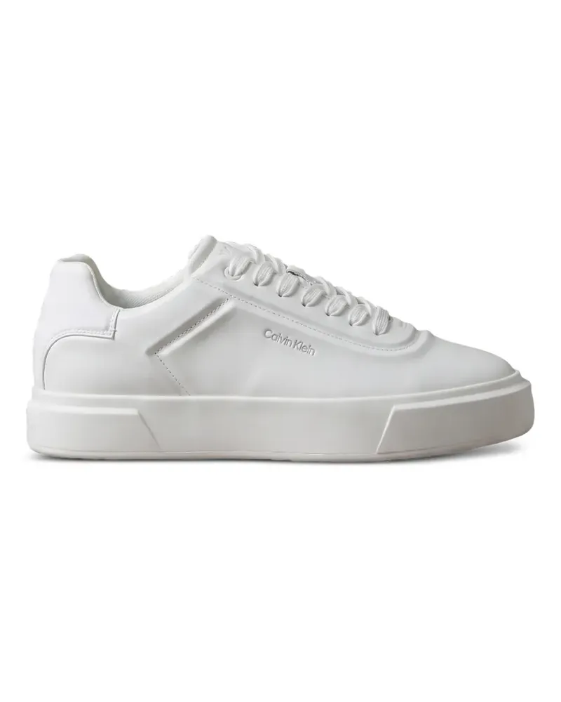 Calvin Klein Signature Sneakers mit Logo-Print - Weiß Weiß