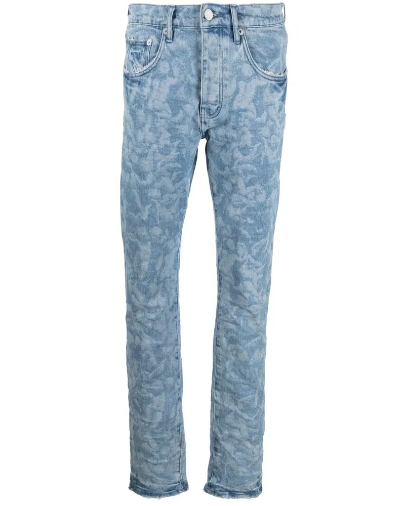 PURPLE BRAND Cherub Jeans mit grafischem Print - Blau Blau