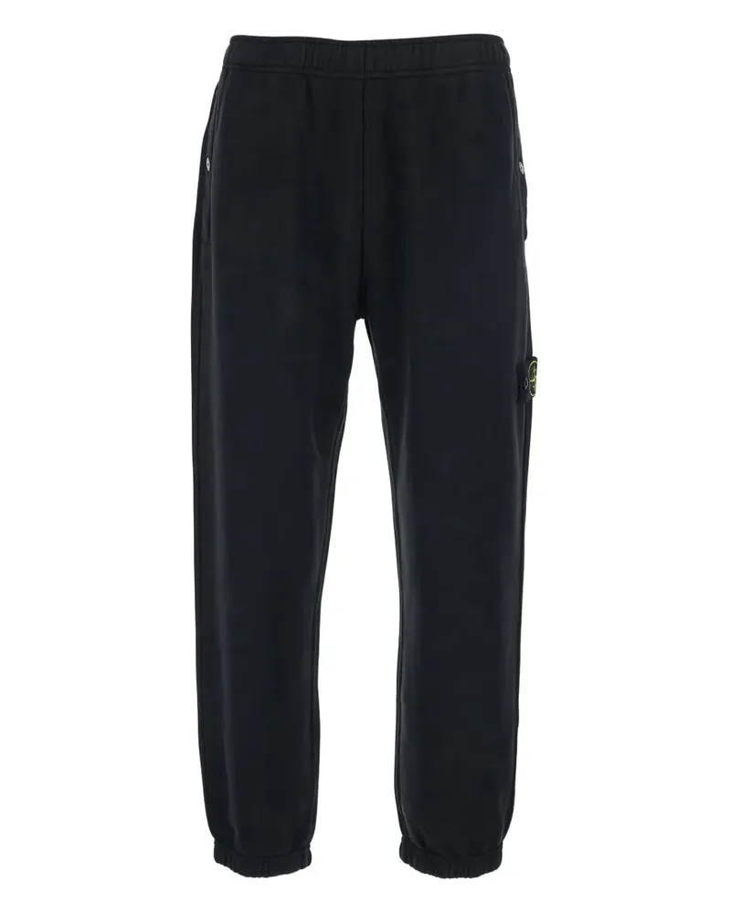 Stone Island Jogginghose mit Patches - Schwarz Schwarz