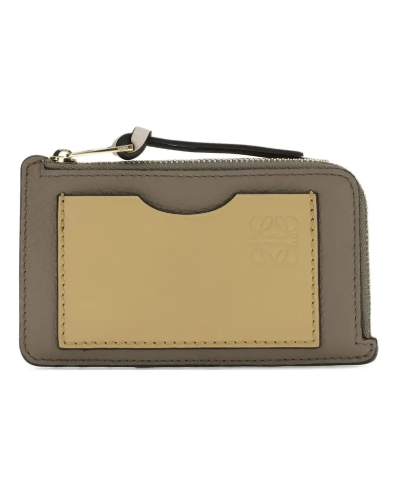 Loewe grained leather wallet - Grau Grau