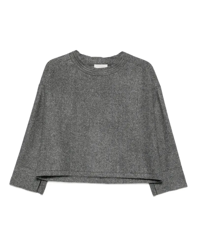 Antonelli Firenze Melierter Pullover mit Perlen - Grau Grau