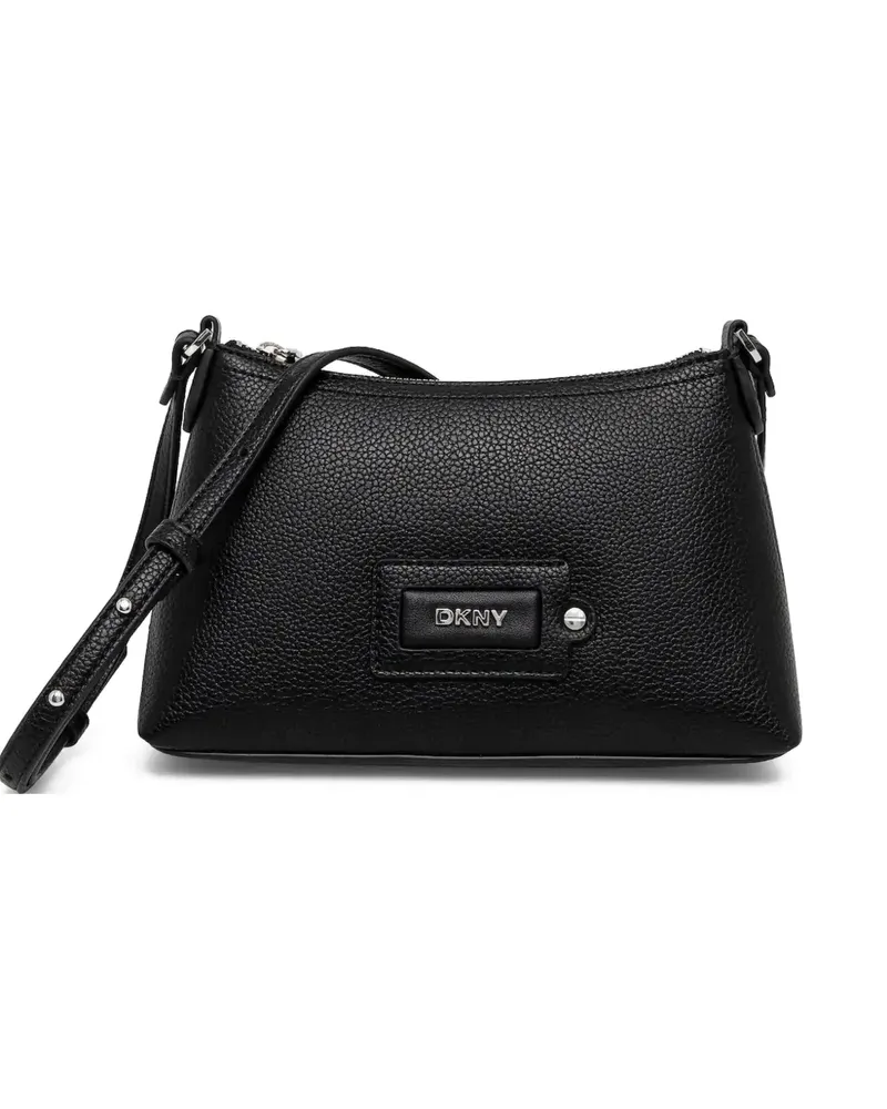 DKNY Strukturierte Schultertasche - Schwarz Schwarz