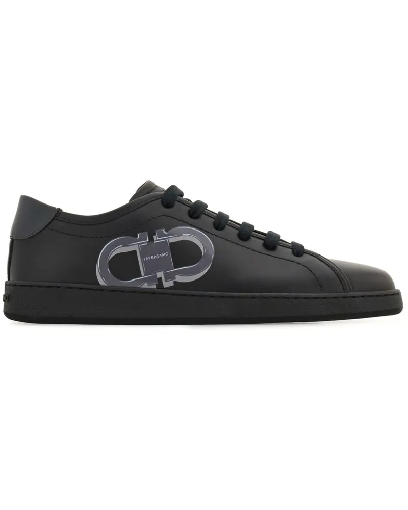 Ferragamo Double Gancini Sneakers - Schwarz Schwarz