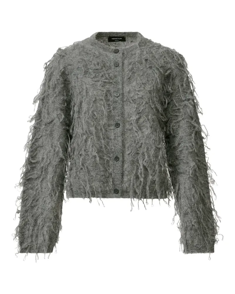 Fabiana Filippi Cardigan mit Fransen - Grau Grau