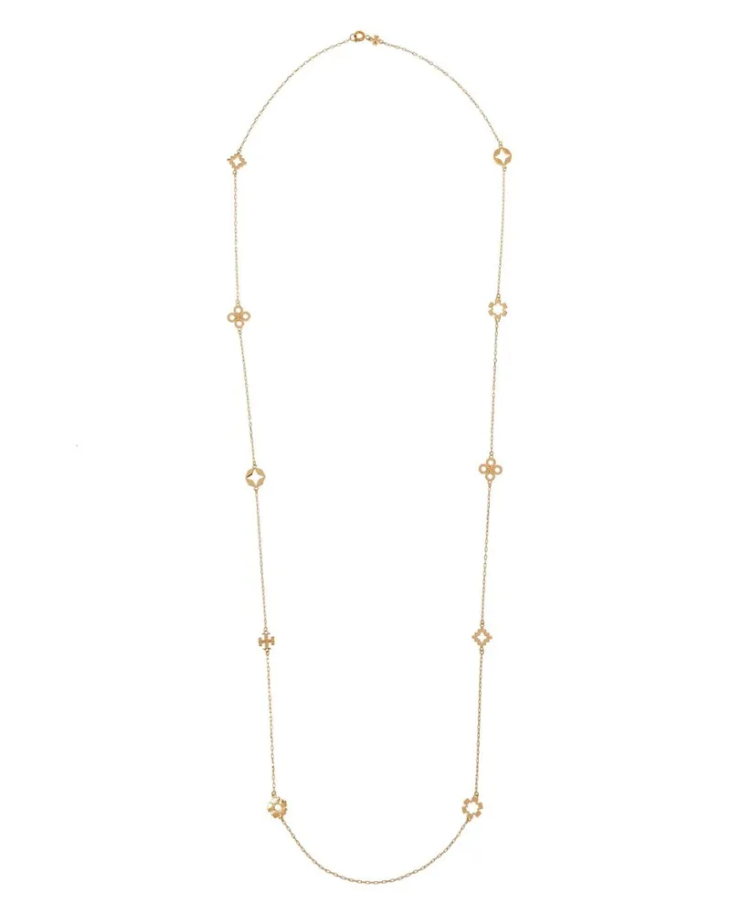 Tory Burch Lange Kira Clover Halskette - Gold Gold